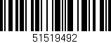 Código de barras (EAN, GTIN, SKU, ISBN): '51519492'