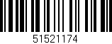 Código de barras (EAN, GTIN, SKU, ISBN): '51521174'