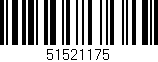 Código de barras (EAN, GTIN, SKU, ISBN): '51521175'
