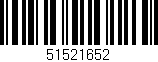 Código de barras (EAN, GTIN, SKU, ISBN): '51521652'