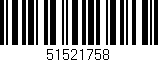 Código de barras (EAN, GTIN, SKU, ISBN): '51521758'