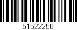 Código de barras (EAN, GTIN, SKU, ISBN): '51522250'
