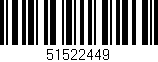 Código de barras (EAN, GTIN, SKU, ISBN): '51522449'