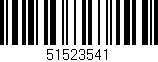Código de barras (EAN, GTIN, SKU, ISBN): '51523541'