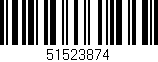 Código de barras (EAN, GTIN, SKU, ISBN): '51523874'