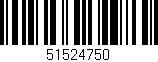 Código de barras (EAN, GTIN, SKU, ISBN): '51524750'