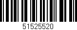 Código de barras (EAN, GTIN, SKU, ISBN): '51525520'
