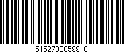Código de barras (EAN, GTIN, SKU, ISBN): '5152733059918'