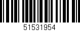 Código de barras (EAN, GTIN, SKU, ISBN): '51531954'