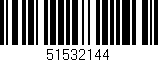 Código de barras (EAN, GTIN, SKU, ISBN): '51532144'
