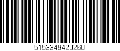 Código de barras (EAN, GTIN, SKU, ISBN): '5153349420260'