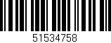 Código de barras (EAN, GTIN, SKU, ISBN): '51534758'