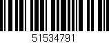 Código de barras (EAN, GTIN, SKU, ISBN): '51534791'