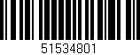 Código de barras (EAN, GTIN, SKU, ISBN): '51534801'