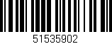 Código de barras (EAN, GTIN, SKU, ISBN): '51535902'
