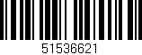 Código de barras (EAN, GTIN, SKU, ISBN): '51536621'