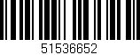 Código de barras (EAN, GTIN, SKU, ISBN): '51536652'