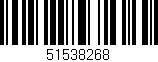 Código de barras (EAN, GTIN, SKU, ISBN): '51538268'