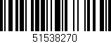 Código de barras (EAN, GTIN, SKU, ISBN): '51538270'