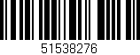 Código de barras (EAN, GTIN, SKU, ISBN): '51538276'
