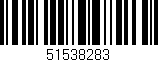 Código de barras (EAN, GTIN, SKU, ISBN): '51538283'