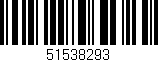 Código de barras (EAN, GTIN, SKU, ISBN): '51538293'