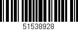 Código de barras (EAN, GTIN, SKU, ISBN): '51538928'