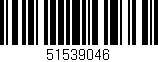 Código de barras (EAN, GTIN, SKU, ISBN): '51539046'