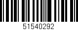 Código de barras (EAN, GTIN, SKU, ISBN): '51540292'