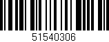 Código de barras (EAN, GTIN, SKU, ISBN): '51540306'