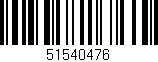 Código de barras (EAN, GTIN, SKU, ISBN): '51540476'