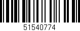 Código de barras (EAN, GTIN, SKU, ISBN): '51540774'