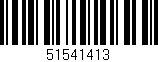 Código de barras (EAN, GTIN, SKU, ISBN): '51541413'