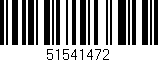 Código de barras (EAN, GTIN, SKU, ISBN): '51541472'