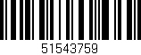 Código de barras (EAN, GTIN, SKU, ISBN): '51543759'