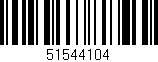 Código de barras (EAN, GTIN, SKU, ISBN): '51544104'