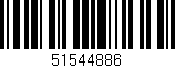 Código de barras (EAN, GTIN, SKU, ISBN): '51544886'