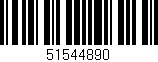 Código de barras (EAN, GTIN, SKU, ISBN): '51544890'
