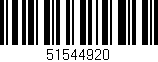Código de barras (EAN, GTIN, SKU, ISBN): '51544920'