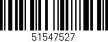 Código de barras (EAN, GTIN, SKU, ISBN): '51547527'