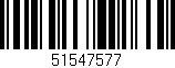 Código de barras (EAN, GTIN, SKU, ISBN): '51547577'