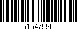 Código de barras (EAN, GTIN, SKU, ISBN): '51547590'