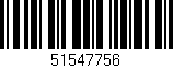 Código de barras (EAN, GTIN, SKU, ISBN): '51547756'