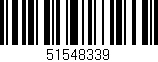 Código de barras (EAN, GTIN, SKU, ISBN): '51548339'