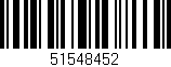 Código de barras (EAN, GTIN, SKU, ISBN): '51548452'