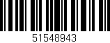 Código de barras (EAN, GTIN, SKU, ISBN): '51548943'