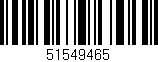 Código de barras (EAN, GTIN, SKU, ISBN): '51549465'