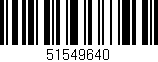 Código de barras (EAN, GTIN, SKU, ISBN): '51549640'