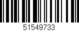 Código de barras (EAN, GTIN, SKU, ISBN): '51549733'