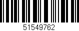 Código de barras (EAN, GTIN, SKU, ISBN): '51549762'